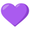 Purple Heart emoji on Emojione